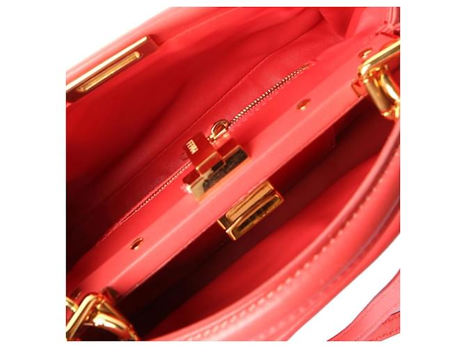 Fendi Mini borsa a tracolla Peekaboo Rosso - vista 6