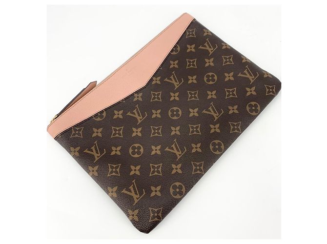Louis Vuitton Monogram Rose Daily Clutch Bag Schwarz - Ansicht 3