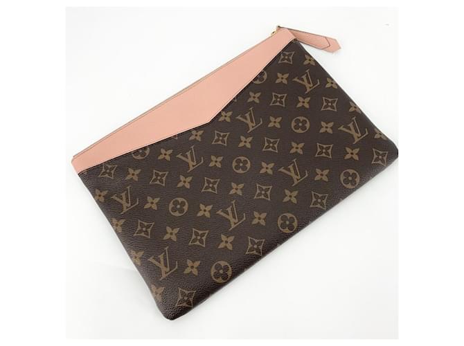 Louis Vuitton Monogram Rose Daily Clutch Bag Schwarz - Ansicht 4