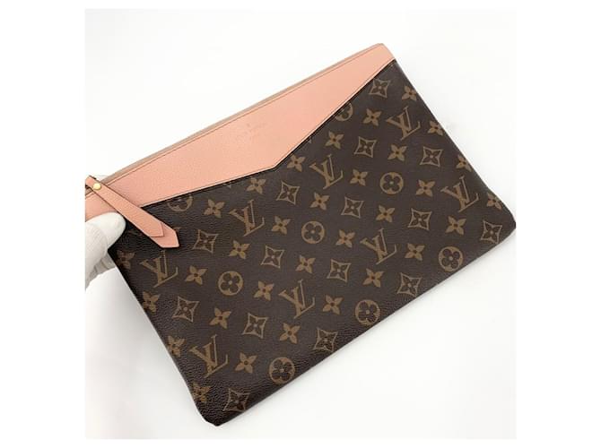 Louis Vuitton Monogram Rose Daily Clutch Bag Schwarz - Ansicht 5