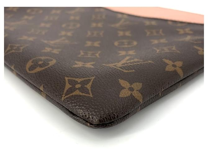 Louis Vuitton Monogram Rose Daily Clutch Bag Schwarz - Ansicht 7