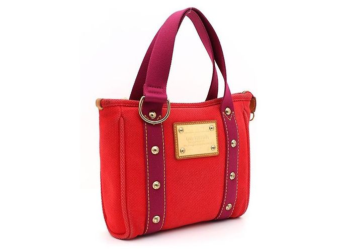 Louis Vuitton Antigua Cabas PM Tragetasche Rot - Ansicht 2
