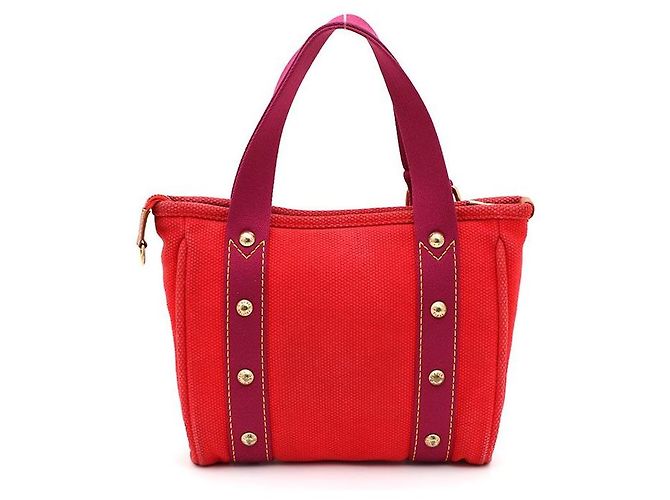 Louis Vuitton Antigua Cabas PM Tragetasche Rot - Ansicht 3
