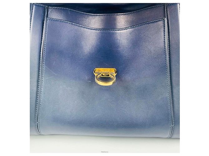 Salvatore Ferragamo Borsa Tote Ferragamo Sofia Medium Susanna Blu - vista 7