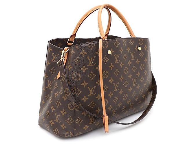 Louis Vuitton Borsa Tote e Borsa a Spalla Montaigne GM in Canvas Monogram Multicolore - vista 2