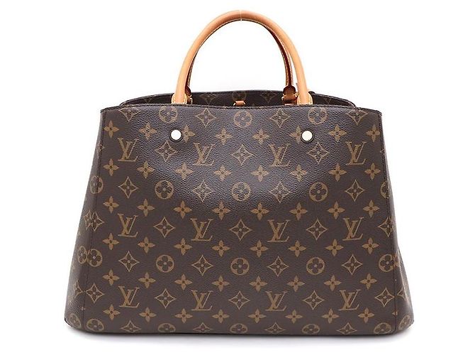 Louis Vuitton Borsa Tote e Borsa a Spalla Montaigne GM in Canvas Monogram Multicolore - vista 3