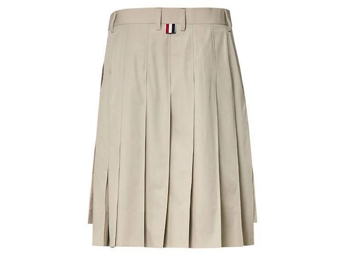 Thom Browne Falda plisada de algodón - vista 4