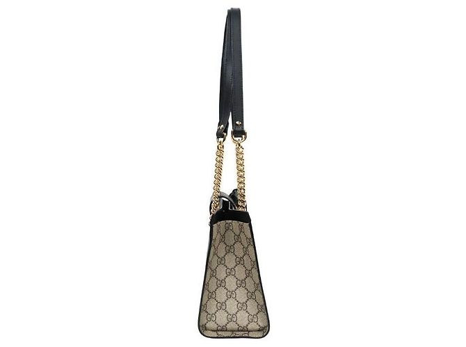 Gucci Borsa a tracolla Black GG Supreme Padlock Chain Marrone - vista 2