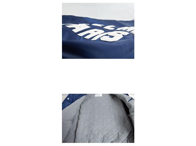 Céline Giacca Teddy in nylon oversize con cappuccio Blu - vista 4