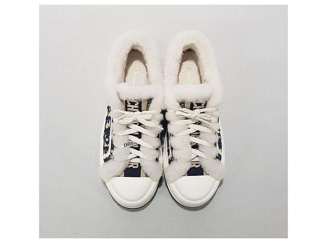 Dior Sneakers con platform e da lavoro Shearing Argento - vista 3