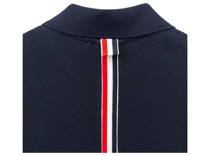 Thom Browne Vestido de cuello a rayas para mujer Azul - vista 10