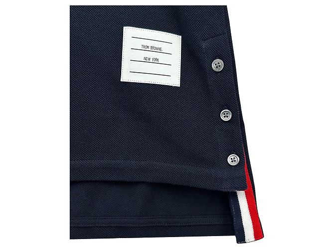 Thom Browne Vestido de cuello a rayas para mujer Azul - vista 14