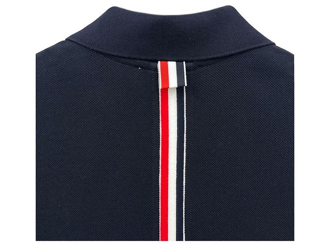 Thom Browne Vestido de cuello a rayas para mujer Azul - vista 4