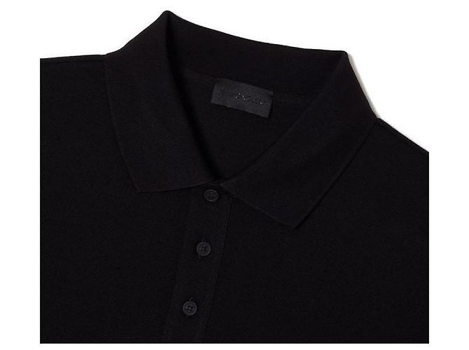 Moncler Polohemd aus Baumwollpiqué mit Logo Schwarz - Ansicht 5