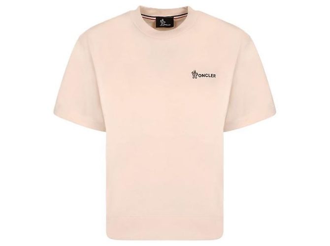 Moncler Baumwoll-T-Shirt mit besticktem Logo - Ansicht 3