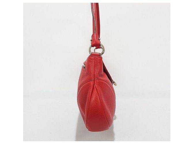 Salvatore Ferragamo Borsa a tracolla decorativa Gancini Rosso - vista 4