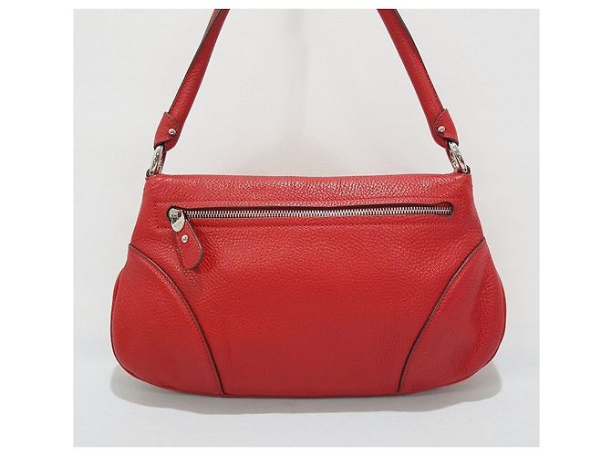 Salvatore Ferragamo Borsa a tracolla decorativa Gancini Rosso - vista 5