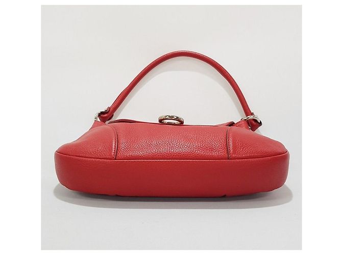 Salvatore Ferragamo Borsa a tracolla decorativa Gancini Rosso - vista 7