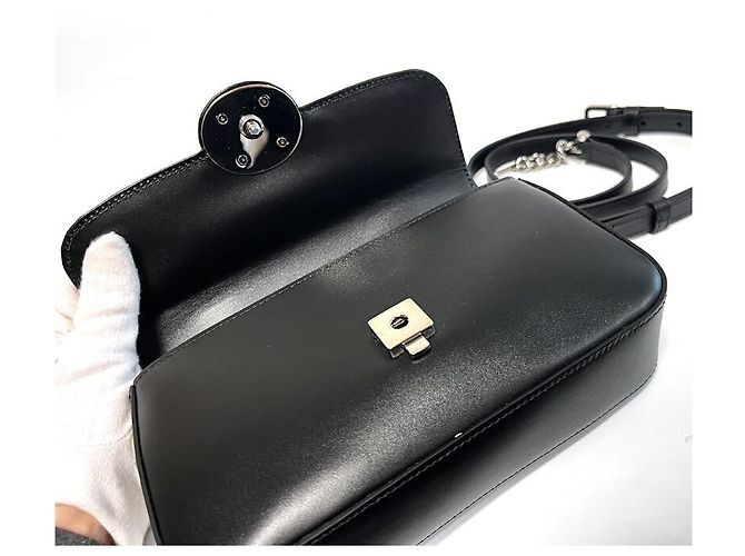 Gucci Mini Borsa a Spalla GG in Pelle Nera AABSG Multicolore - vista 10