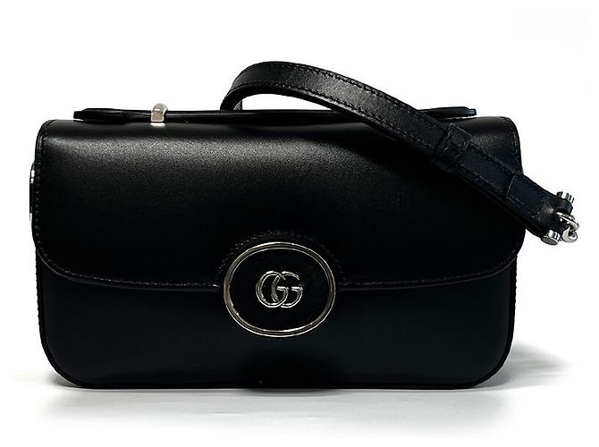 Gucci Mini Borsa a Spalla GG in Pelle Nera AABSG Multicolore - vista 5