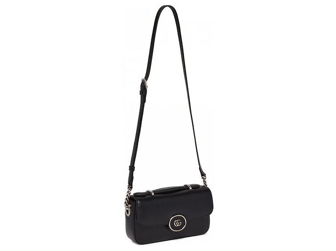 Gucci Mini Borsa a Spalla GG in Pelle Nera AABSG Multicolore - vista 6
