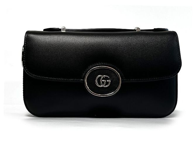 Gucci Mini Borsa a Spalla GG in Pelle Nera AABSG Multicolore - vista 7