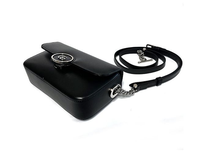 Gucci Mini Borsa a Spalla GG in Pelle Nera AABSG Multicolore - vista 8