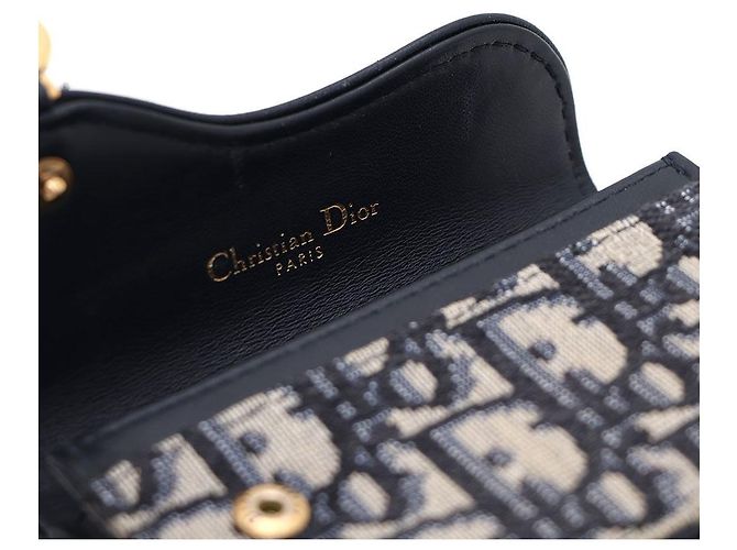 Dior Cartera de solapa Oblique Saddle Azul - vista 6
