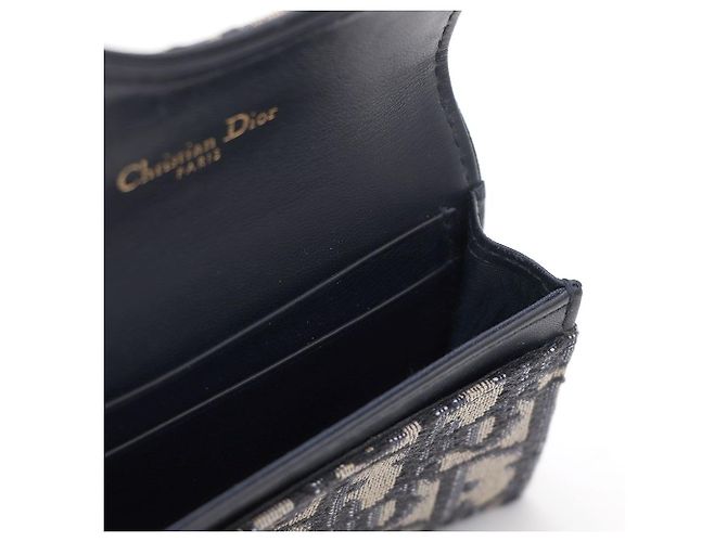 Dior Cartera de solapa Oblique Saddle Azul - vista 7