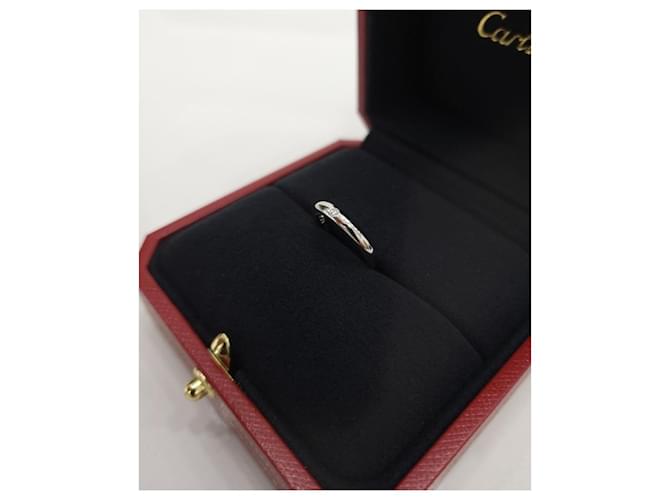 Cartier Platin-Ehering mit Diamant Größe Mehrfarben - Ansicht 2