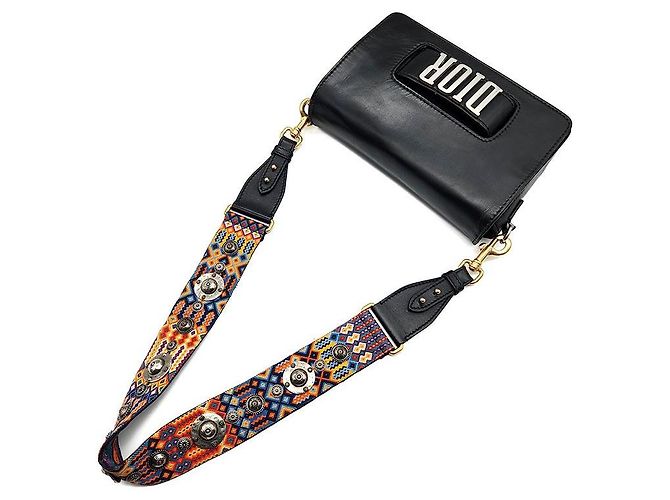 Borsa con patta Christian Dior Revolution Nero - vista 4
