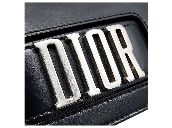 Borsa con patta Christian Dior Revolution Nero - vista 8