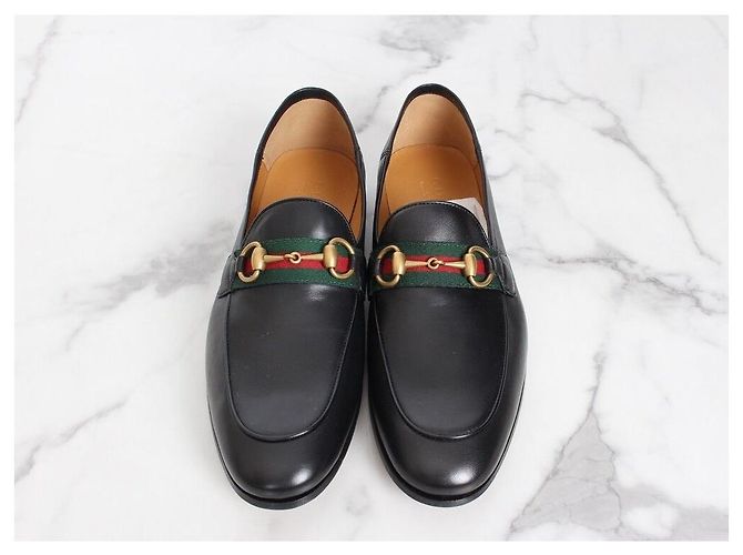 Gucci Mocassino in pelle Web Horsebit Multicolore - vista 4