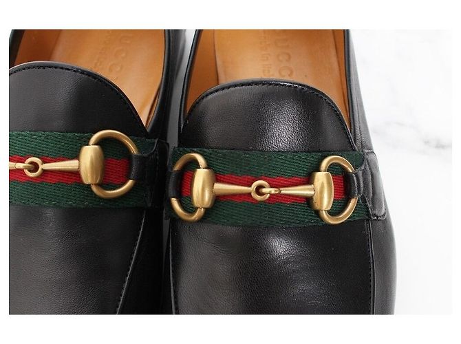 Gucci Mocassino in pelle Web Horsebit Multicolore - vista 6