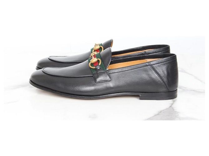 Gucci Mocassino in pelle Web Horsebit Multicolore - vista 7