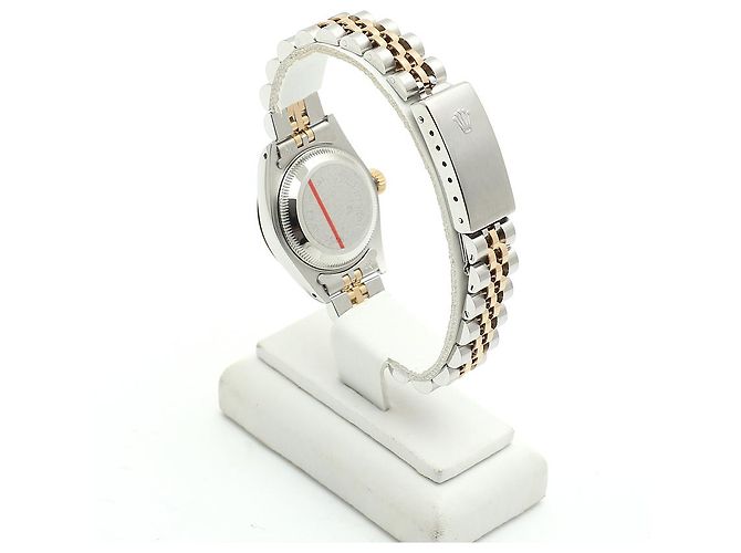 Rolex Relógio Datejust Feminino Combinação Borgonha com Diamantes Aftersetting Vermelho - vista 5