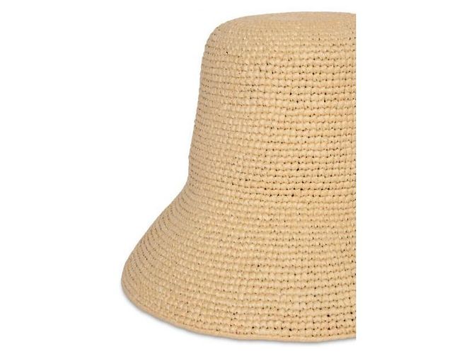 Prada Cappello bucket in rafia Arancione - vista 3
