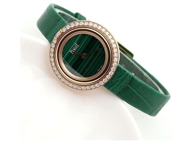 Piaget Possession Damenuhr Roségold Malachit Diamant Pink - Ansicht 20