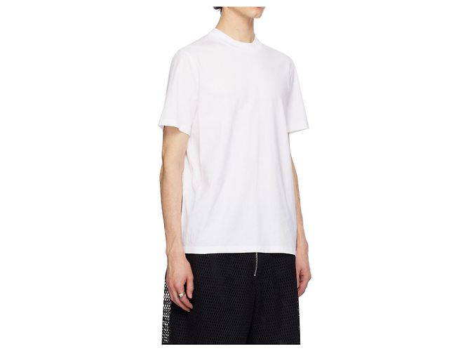 JIL SANDER White Basic T-Shirt Orange - view 3