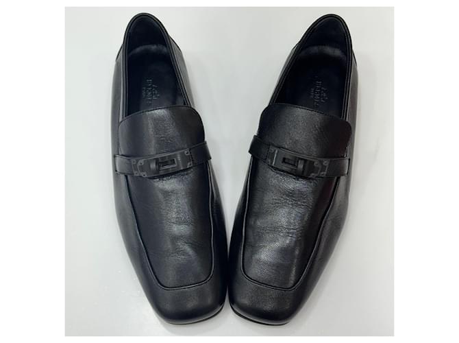 Hermès Mocassini Charlie Black Nero - vista 2