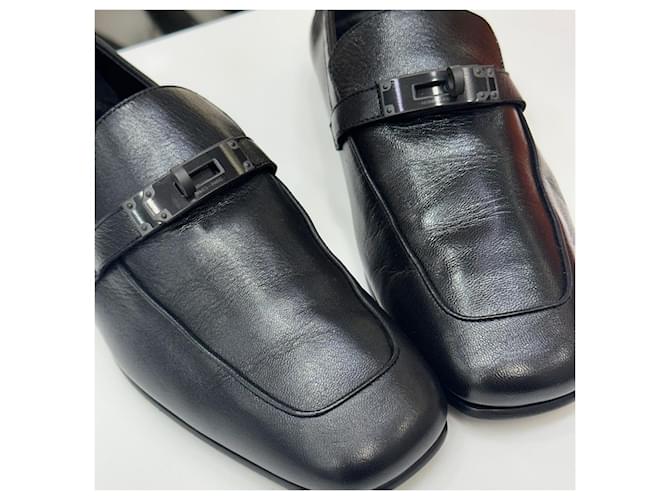 Hermès Mocassini Charlie Black Nero - vista 4