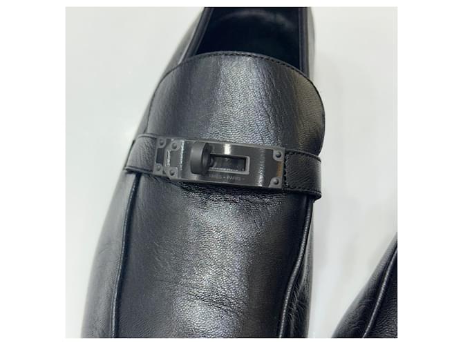 Hermès Mocassini Charlie Black Nero - vista 5