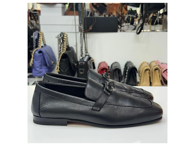 Hermès Mocassini Charlie Black Nero - vista 7