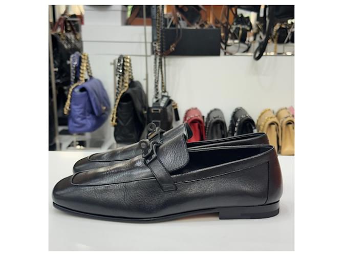 Hermès Mocassini Charlie Black Nero - vista 8