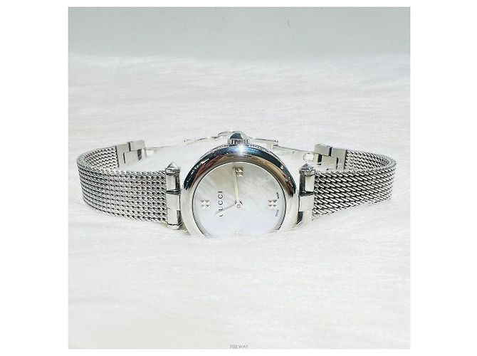 Gucci Reloj de plata para mujer Diamanti con esfera de nácar Blanco - vista 4