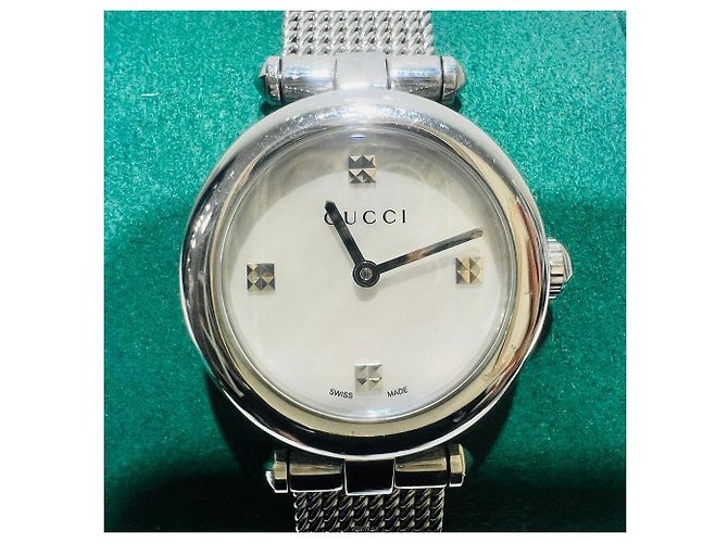 Gucci Reloj de plata para mujer Diamanti con esfera de nácar Blanco - vista 6
