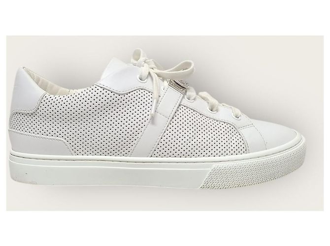 Hermès Sneakers White Silver Day Kelly Bianco - vista 2