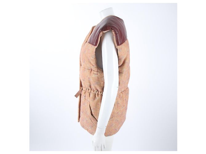 Colete acolchoado com acabamento em couro Isabel Marant - vista 2