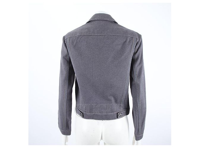 Hermès Denim-Jacke Blau - Ansicht 3