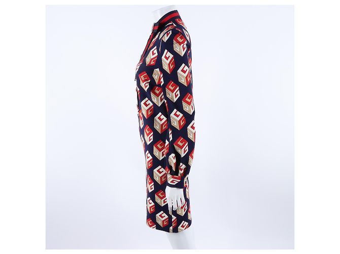 Abito a maniche lunghe Gucci Blu - vista 2